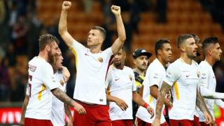 AS Roma celebrate